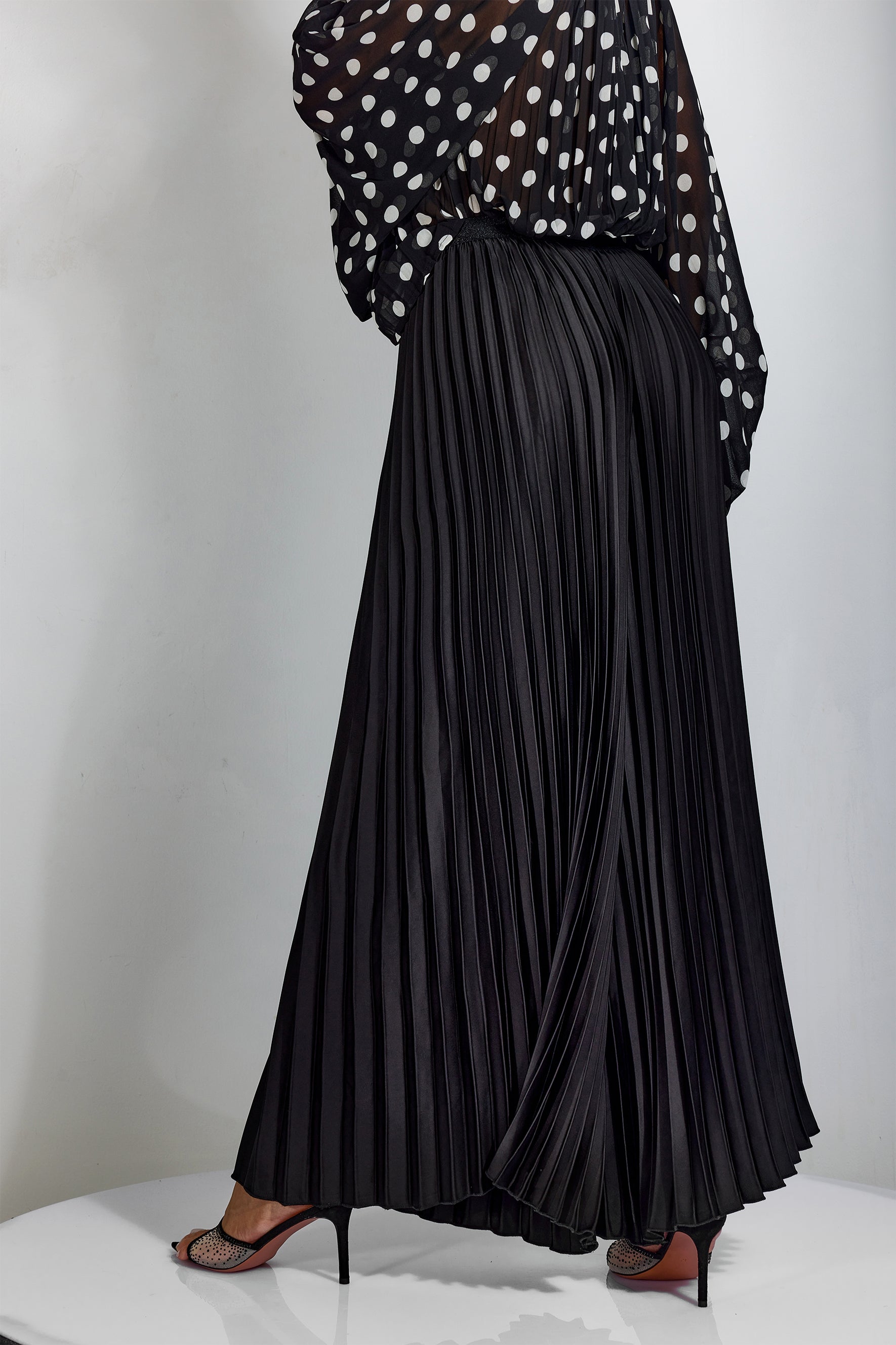 Alma Pleated Wide Leg Pants