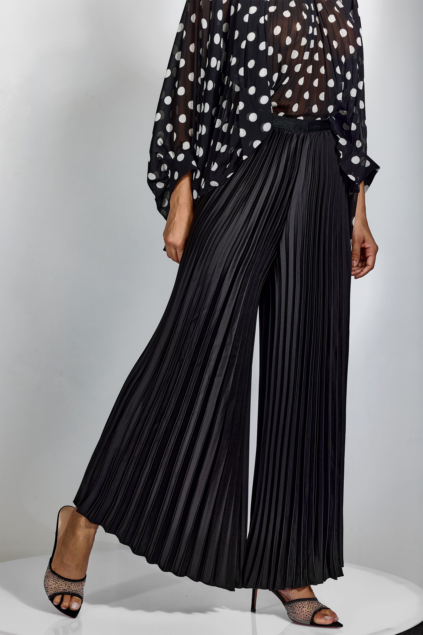 Alma Pleated Wide Leg Pants