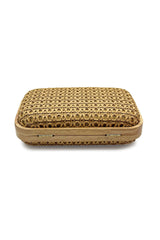 Natural Straw Weave Clutch