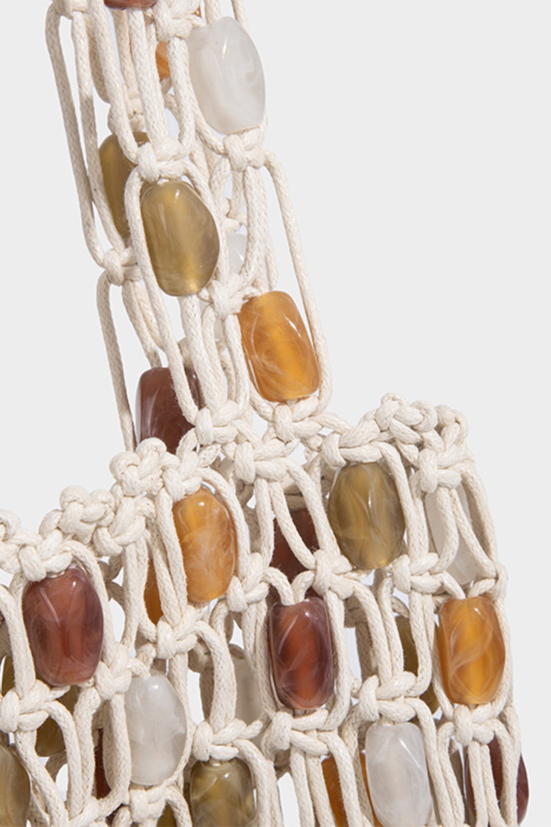 Multicolor Beaded Tote Bag