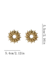 Hollow Sunburst Earrings