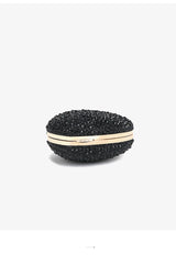 Heart Shaped Rhinestone Clutch Purse