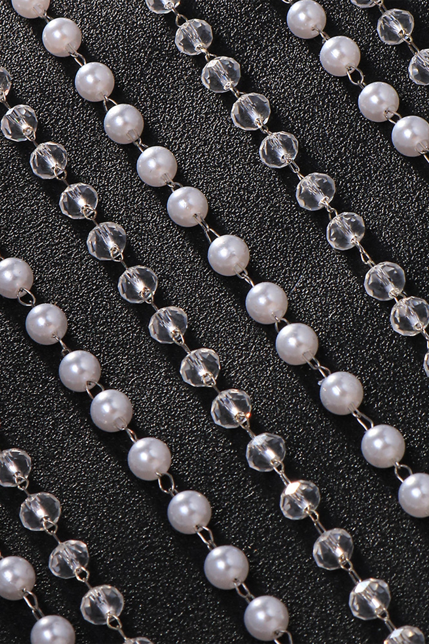 Crystal Pearl Tassel Headband