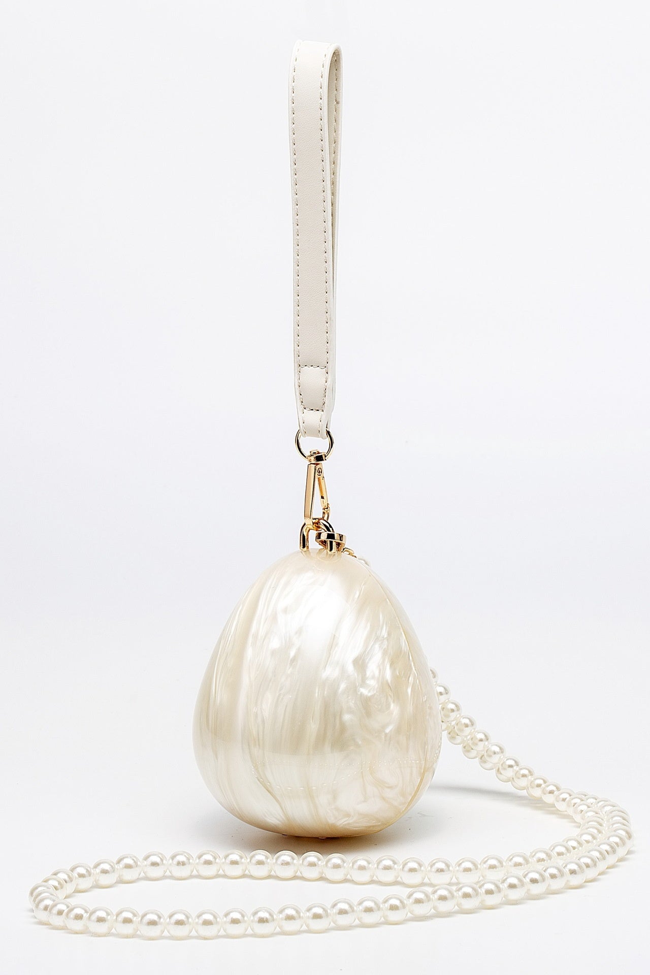 Pearl Strap Egg Bag