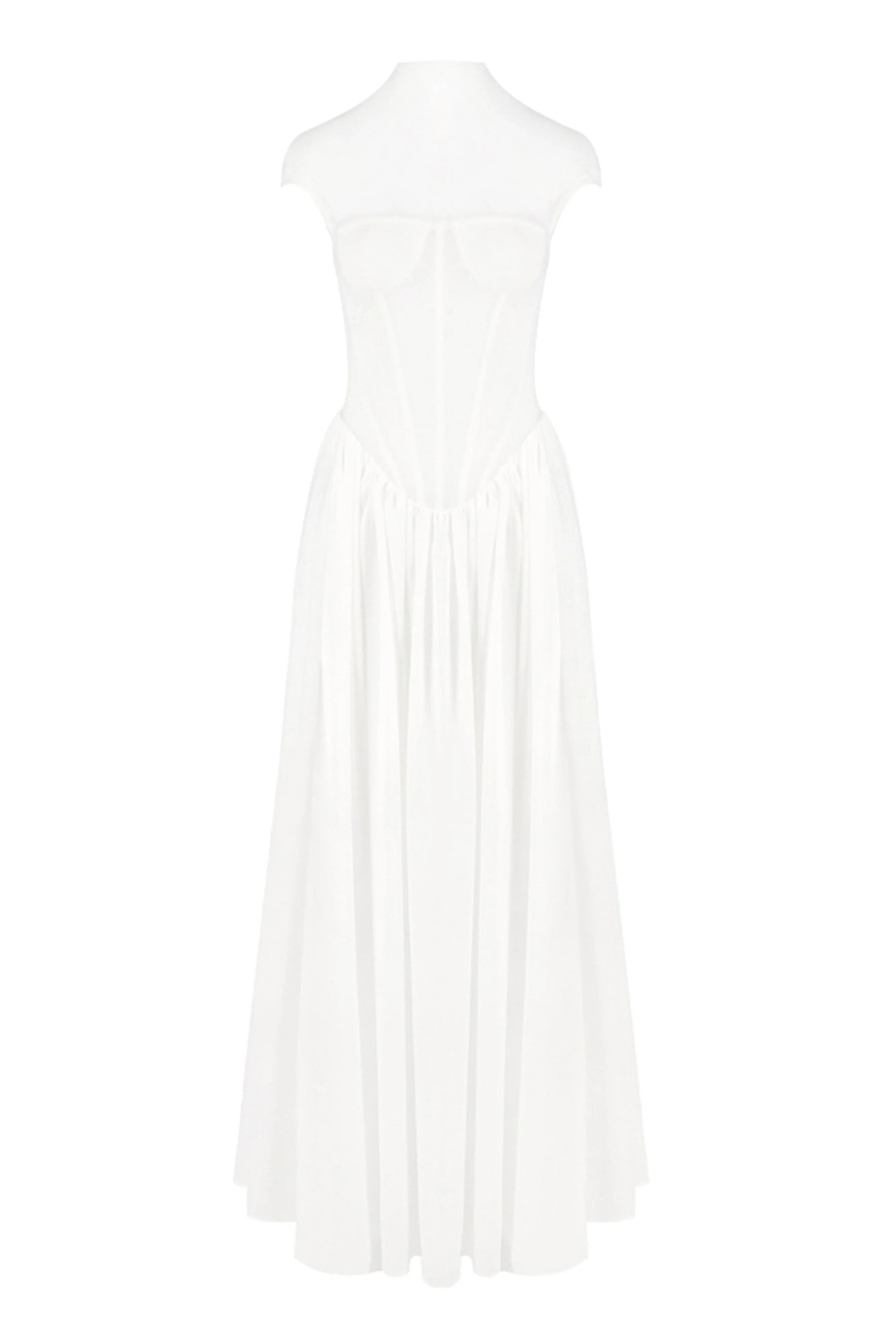 Alyssa Cap Sleeve Corset Maxi Dress