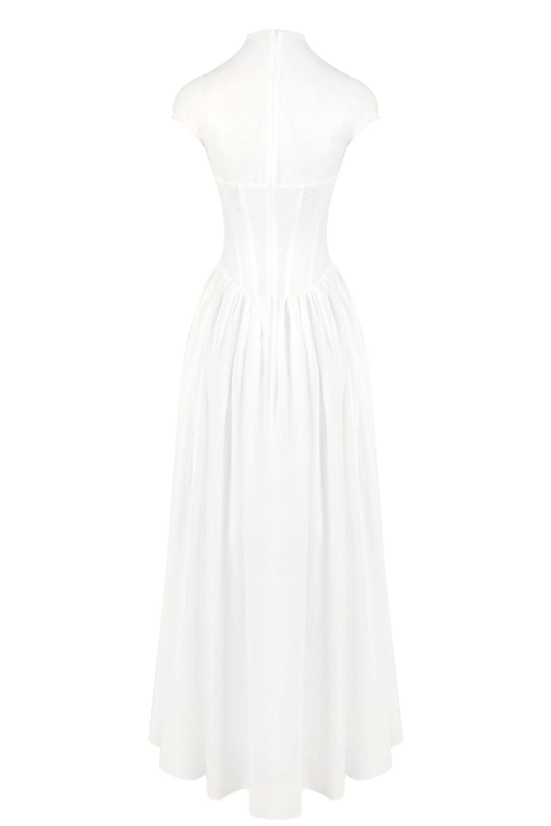 Alyssa Cap Sleeve Corset Maxi Dress