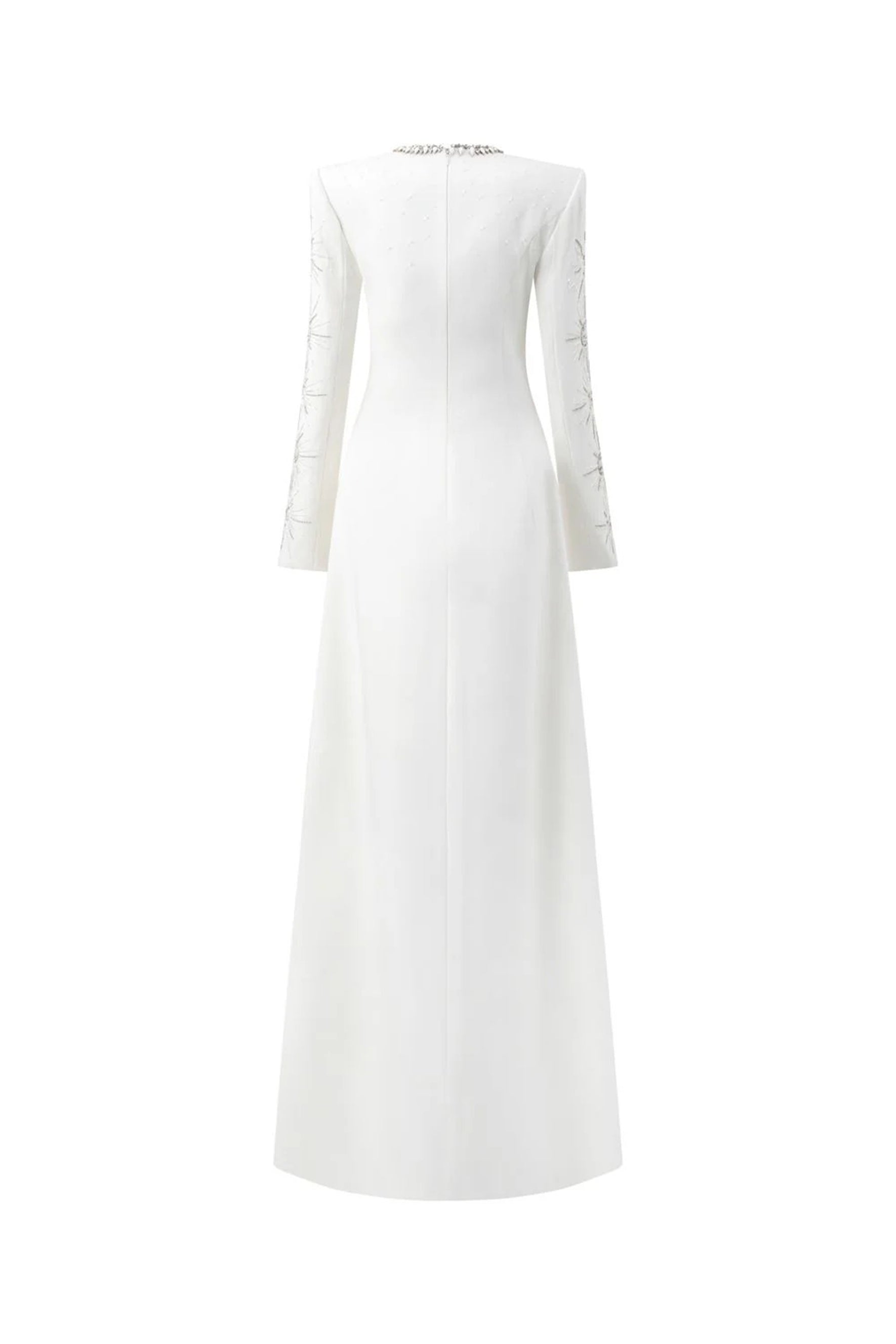 Ramona Crystal Embellished Round Neck Maxi Dress
