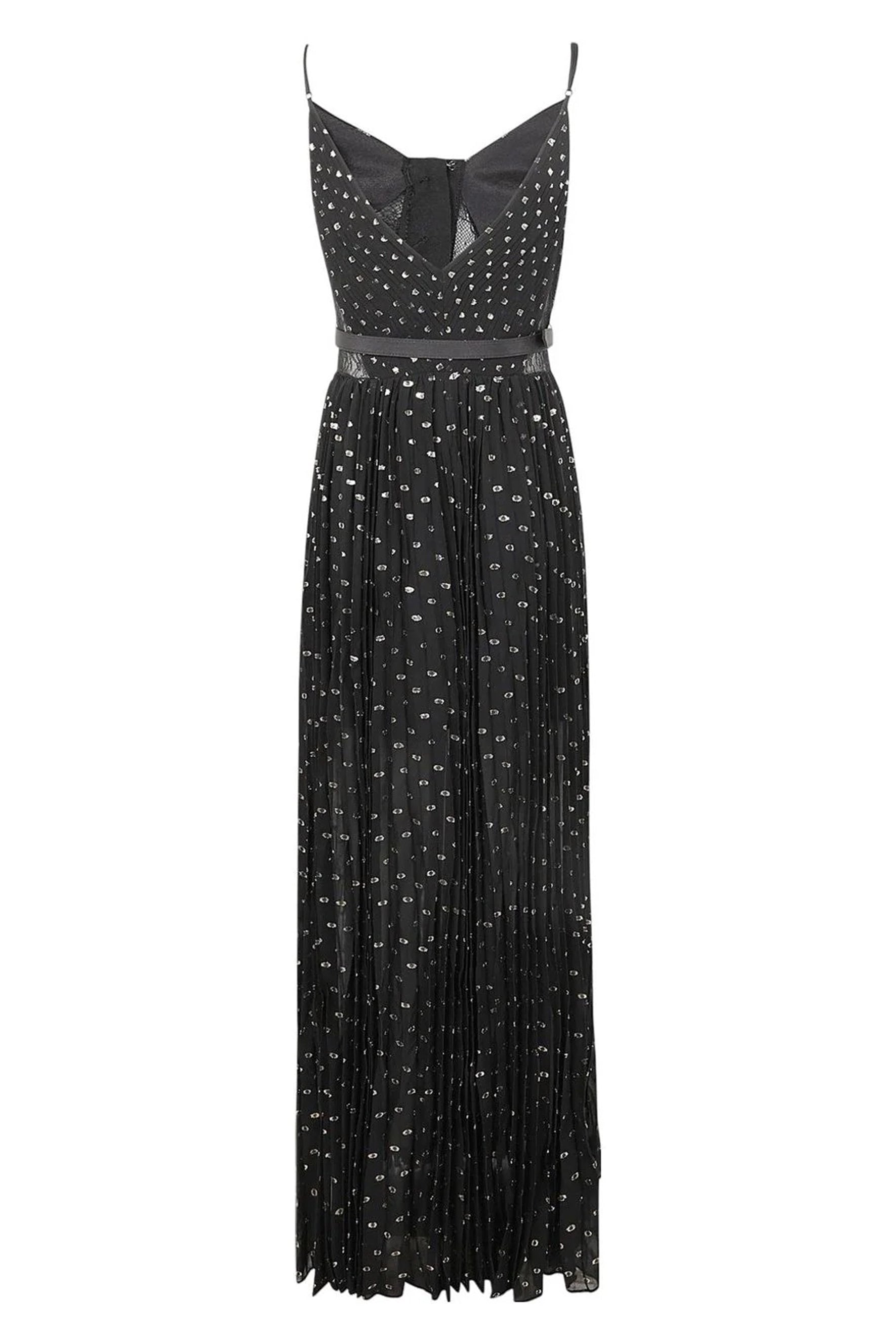 Andrea V-neck Semi-sheer Chiffon Maxi Dress