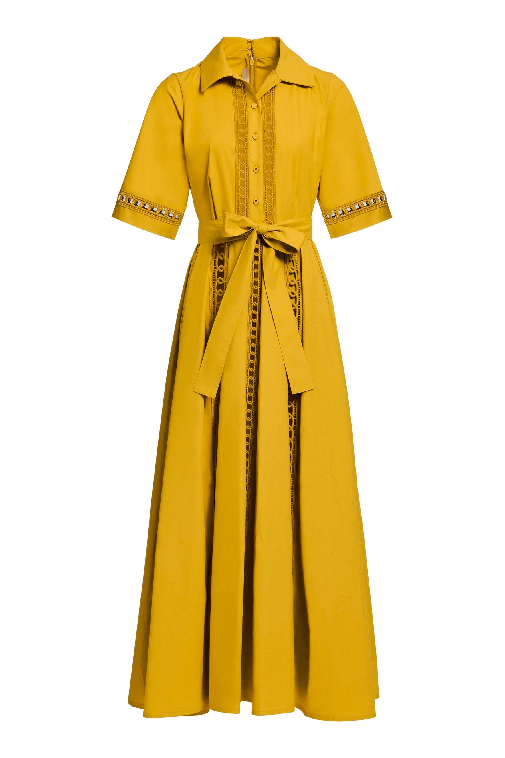 Angelina Lace Embroidered Short Sleeve Maxi Dress